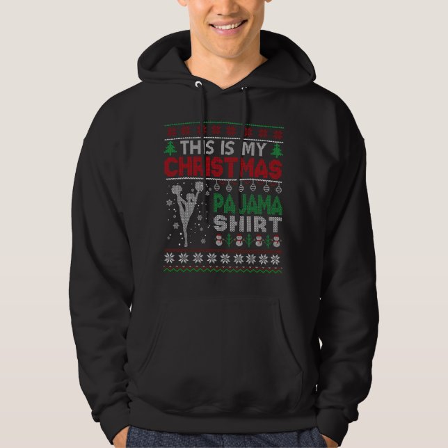 Este é o Meu Suéter Feio de Cheerleading de Natal (Frente)
