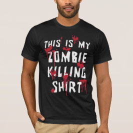 Este É O Meu Zombie Espalhado A Matar T-shirt