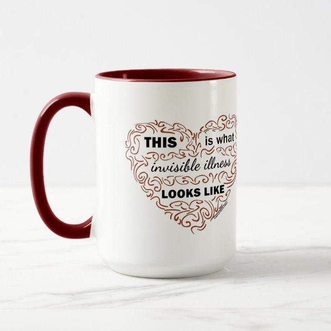 Este é o que a doença invisível olha como a caneca (Esquerda)