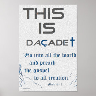 Este é poster de DaÇade (azul e preto, as canvas