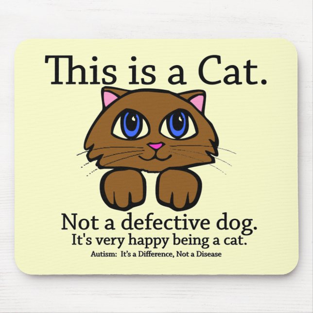 Este é um gato Mousepad (Frente)