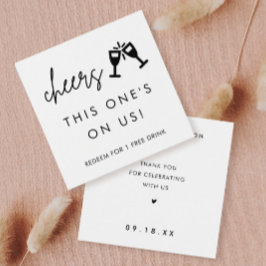 Este Está Em Nós Bebendo Vouchers De Casamento