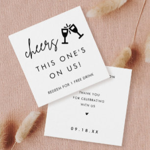 Este Está Em Nós Bebendo Vouchers De Casamento