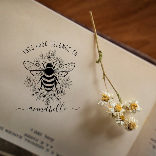 Este Livro Pertence A | Carimbo do Monograma (Criador carregado)