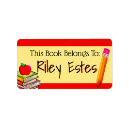 Este Livro Pertence À Etiqueta Personalizada Da Sa