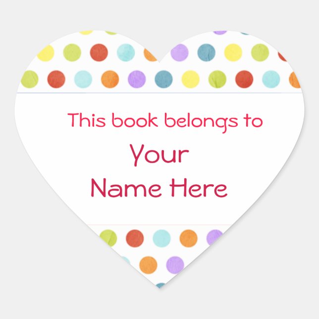 Este Livro Pertence Ao Autocolante Personalizado (Frente)