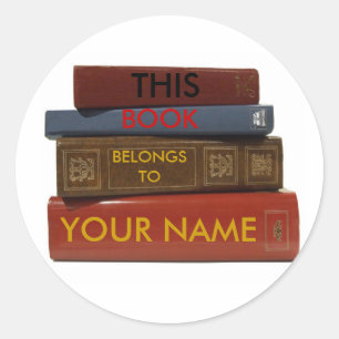 ESTE LIVRO PERTENCE AO SEU adesivo DE NOME