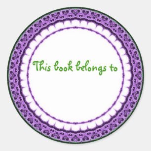 ESTE LIVRO PERTENCE… às etiquetas