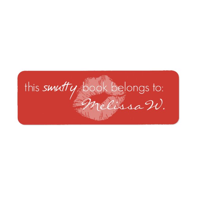 Este Livro Smutty Pertence À Etiqueta Do Livro (Frente)