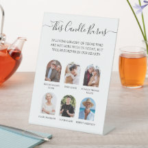 Este Memorial de Casamento com Foto de Vela Queima