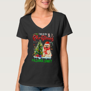 Este Meu Pjama De Natal Camisa Pomerânia Scarf Sa