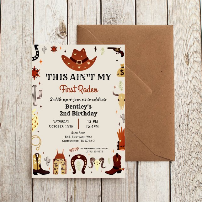 Este não é meu primeiro convite para o Rodeio Boy (Criador carregado)