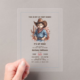 “Este Não É Meu Primeiro Rodeio” Caubói Western Rú