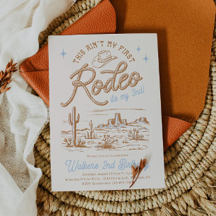 Este não é o meu primeiro convite para rodeios