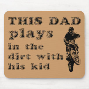 Este pai joga no motocross Mousepad da bicicleta