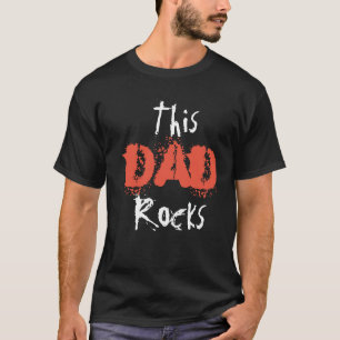 Este presente de rock estilo t-shirt do Pai Rocks