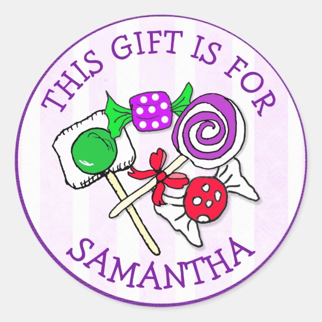 Este presente é para (Adicionar nome) Etiqueta de  (Frente)