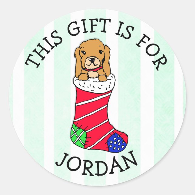 Este presente é para (Adicionar nome) Etiqueta de  (Frente)