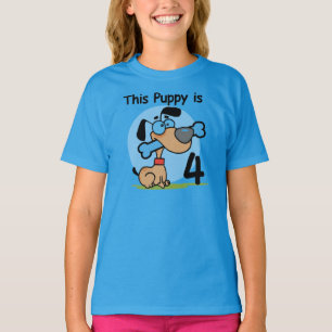 Este Puppy 4º aniversário Camisetas e presentes