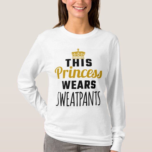 ESTE T-SHIRT DA PRINCESA VESTIR-SE SWEATPANTS (Frente)