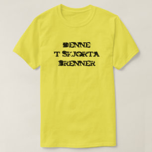 Este t-shirt é queimadura no amarelo norueguês
