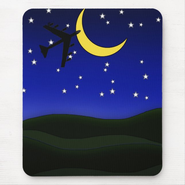 este voo hoje à noite mousepad (Frente)