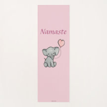 Esteira cor-de-rosa bonito da ioga de Namaste do