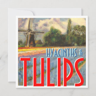 Esteiras de vento Hyacinths e Tulips