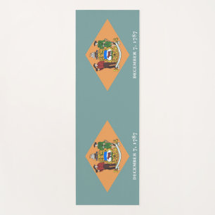 Esteiras patrióticas da ioga com a bandeira de