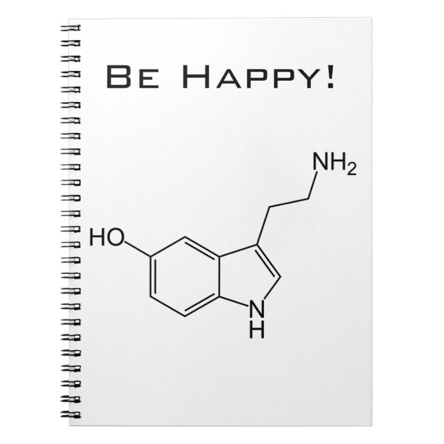 Esteja feliz! Caderno da serotonina (Frente)