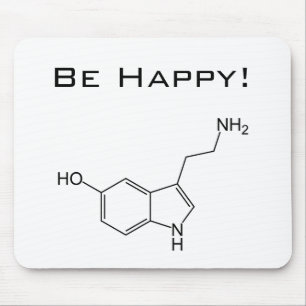 Esteja feliz! Serotonina Mousepad