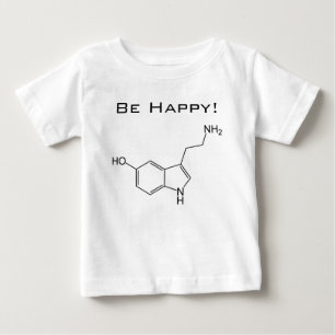 Esteja feliz! T-shirt da criança da serotonina