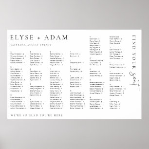 Estelle Modern Minimamente Poster de Assentos Alfa