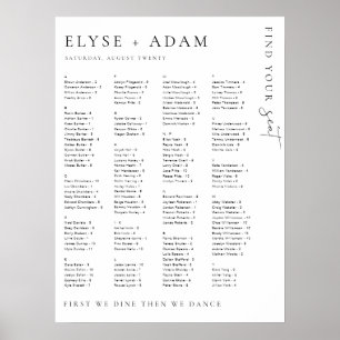 Estelle Modern Minimamente Poster de Assentos Alfa