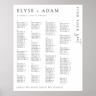 Estelle Modern Minimamente Poster de Assentos Alfa