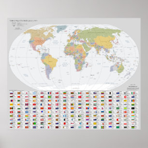 Estes Fair Shores World Map 2023 Poster