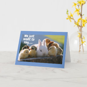 ESTES TIPOS DIZEM **FELIZ CARTÃO DE GRUPO DE ANIV