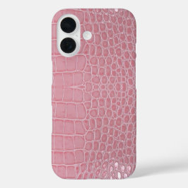 Estética de couro de crocodilo rosa