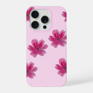 Estética Floral Pastel Adorável para iPhone 15 Pro