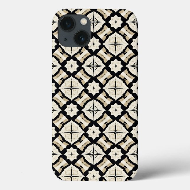 Estética Geométrica Minimalista Preto e Branco (Verso)