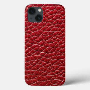 Estética Moderna Elegante Couro Falso Vermelho
