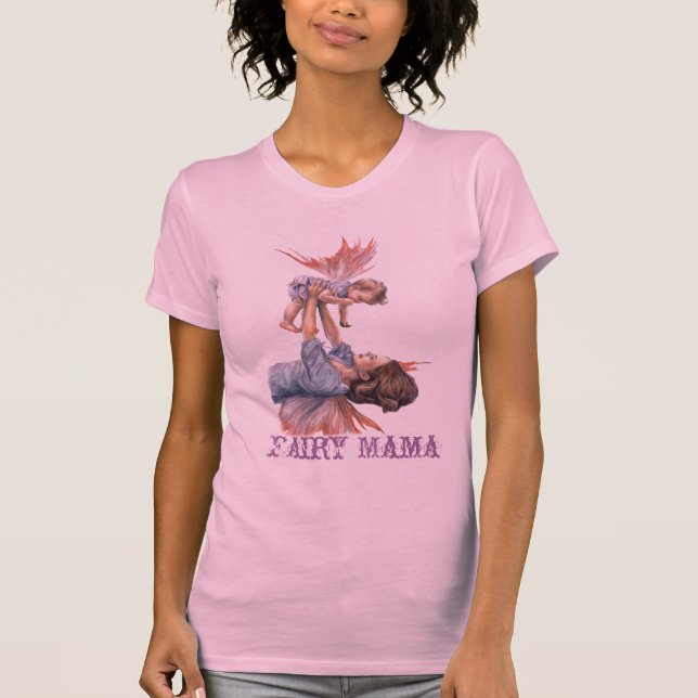 Esticando suas asas - Mama feericamente Camisa (Frente)