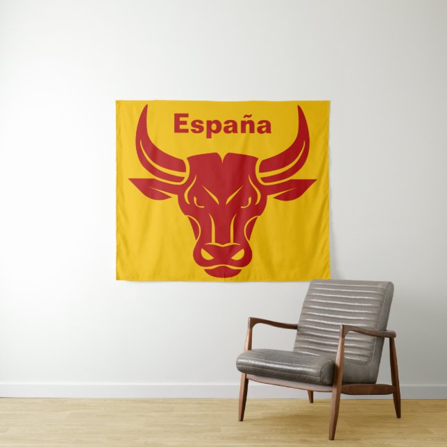 Estilhada tapeçaria personalizada de texto Bull (In Situ (Horizontal))