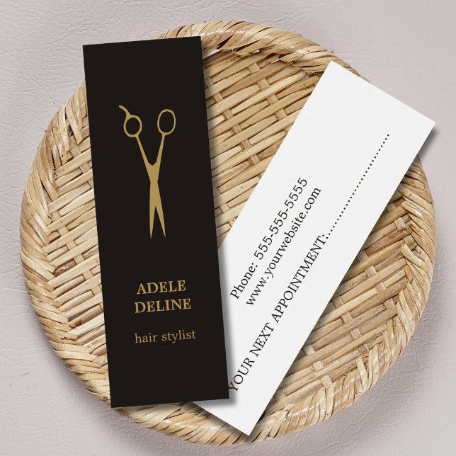 Estilista de Cabelos Elegantes Minimalista (Criador carregado)