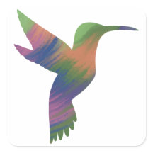 Estilo acrílico, adesivo de Hummingbird