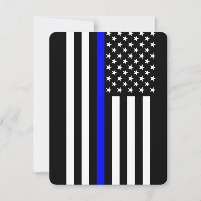 Estilo Americano Thin Blue Line (Frente)