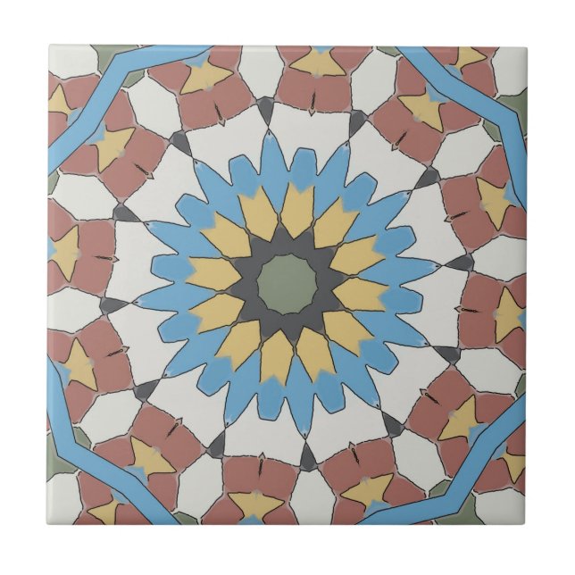 Estilo Antigo Navegação de Azulejo Espanhol (Frente)