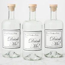 Estilo Apothecary De Natal Beba-Me! Garrafa