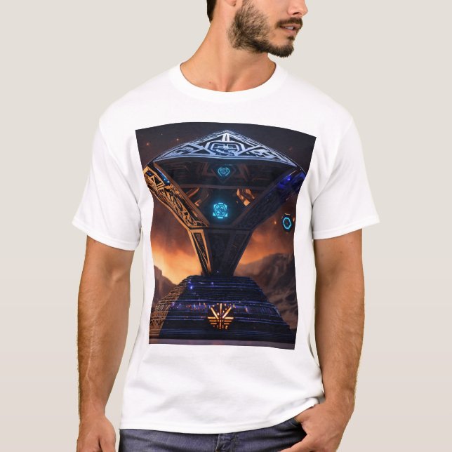 Estilo Azteca T-Shirts em 3D - Negrito, Artístico  (Frente)