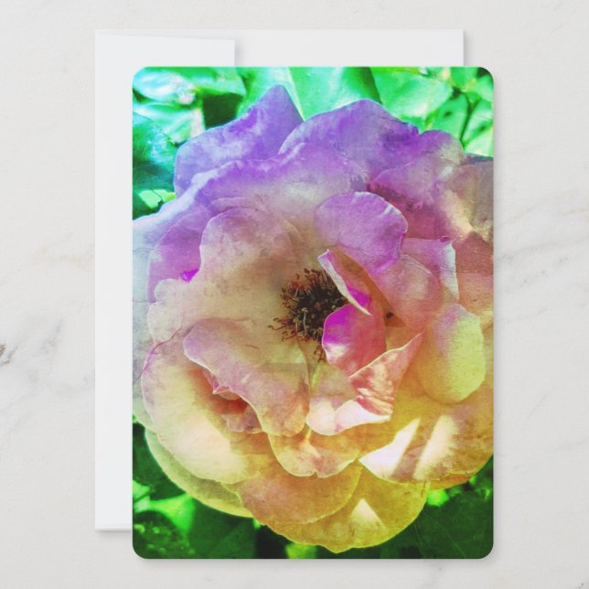 ESTILO BONITO DE ROSA DE CONVITE DE CASAMENTO (Frente)